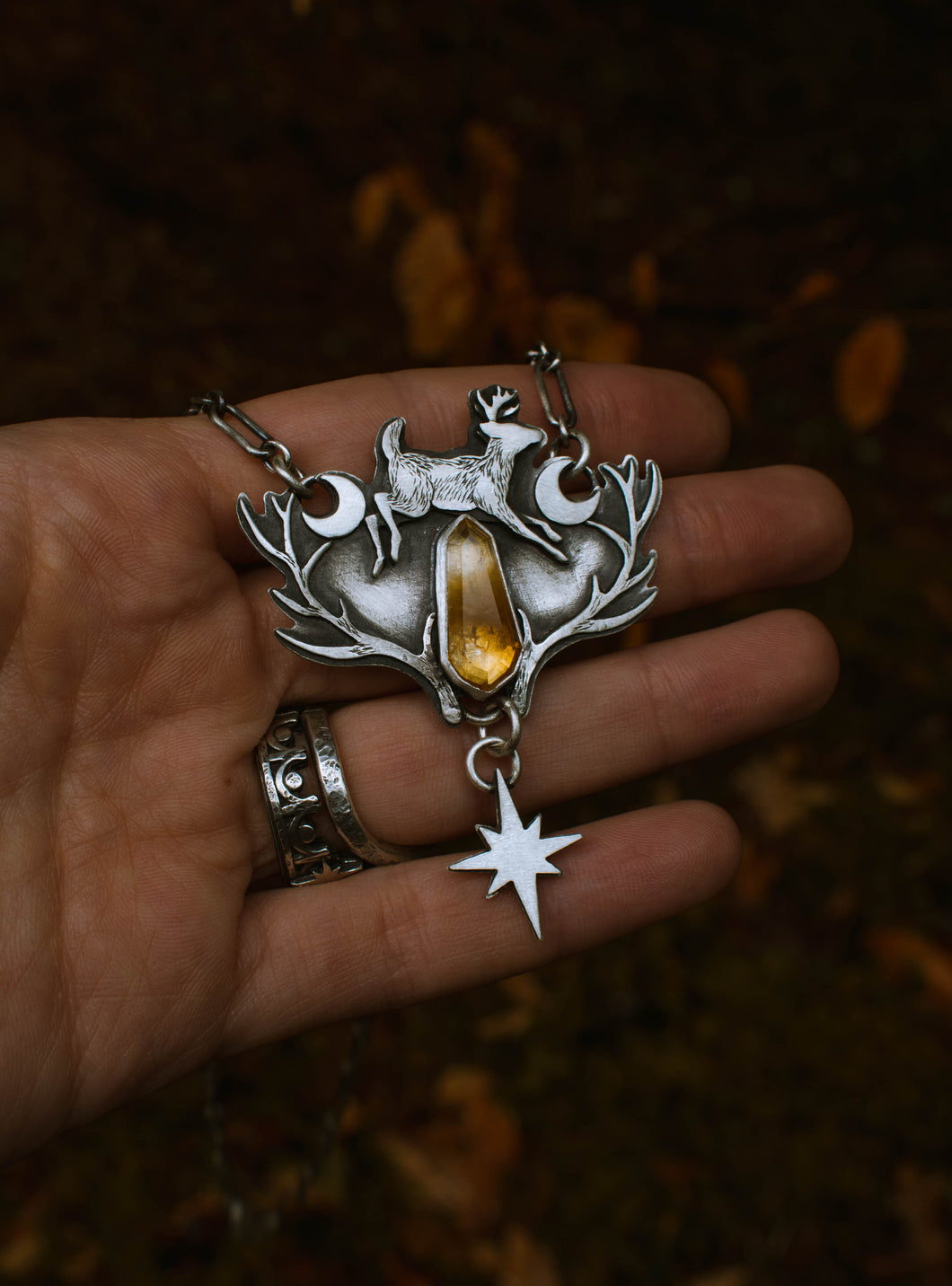 Fireheart Stag Necklace