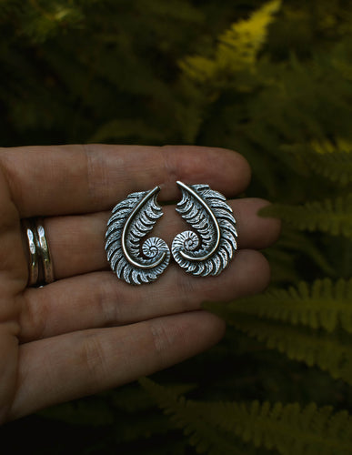 Unfurl Fern Earrings (Made to Order)