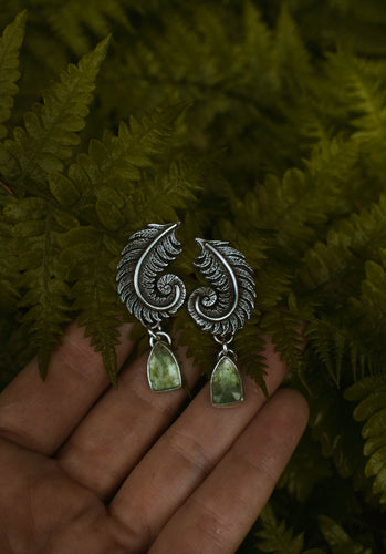 Unfurl Fern Earrings (Made to Order)