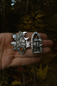 Forest Book Shelf Necklace