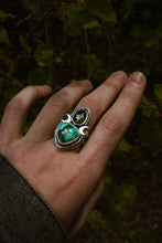 Load image into Gallery viewer, Tourmaline and Turquoise ring Size 8