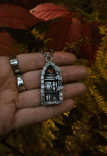 Forest Book Shelf Necklace