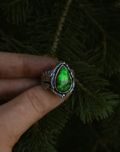 Load image into Gallery viewer, Ammolite and Oak Ring MADE TO SIZE