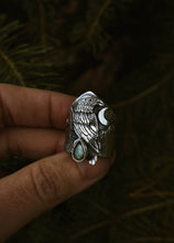 Load image into Gallery viewer, Raven Shield Ring MADE TO SIZE