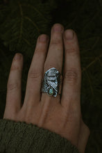 Load image into Gallery viewer, Raven Shield Ring MADE TO SIZE