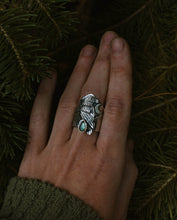 Load image into Gallery viewer, Raven Shield Ring MADE TO SIZE