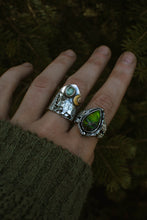 Load image into Gallery viewer, Ammolite and Oak Ring MADE TO SIZE