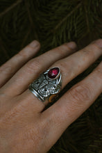 Load image into Gallery viewer, Moth Shield Ring MADE TO SIZE
