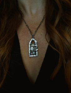 Forest Book Shelf Necklace