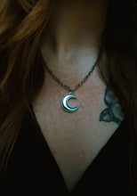 Load image into Gallery viewer, (MADE TO ORDER) New Moon Mother of Pearl Ring or necklace