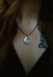 (MADE TO ORDER) New Moon Mother of Pearl Ring or necklace