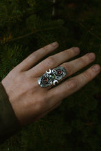 Load image into Gallery viewer, Oak and moon autumn Ring Size 7.5