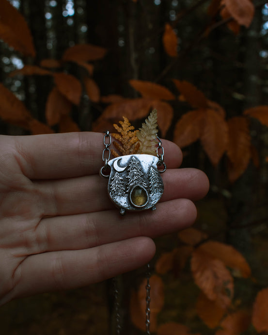 Forest Magic Cauldron Necklace