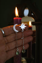 Load image into Gallery viewer, Moon and Stars earrings