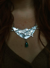 Load image into Gallery viewer, Wolves and Ravens Shield Necklace