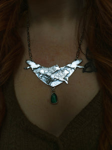 Wolves and Ravens Shield Necklace